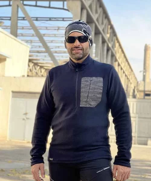 بلوز پلار نیم زیپ ساده هیمالیا