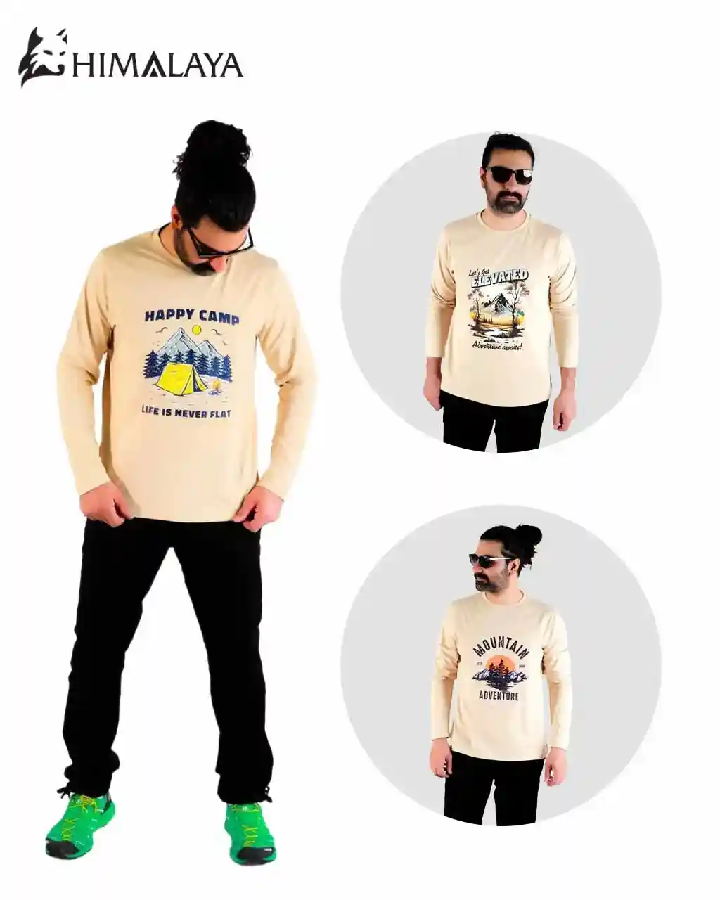 cm96_11zon_11zon تیشرت پنبه آستین بلند کرم CM96 هیمالیا