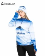 بلوز میکرو نیم زیپ کوهنوردی هیمالیا طرح دماوند CM93