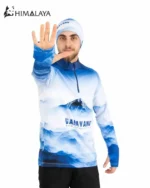 بلوز میکرو نیم زیپ کوهنوردی هیمالیا طرح دماوند CM93