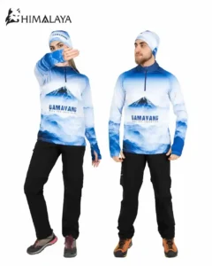 بلوز میکرو نیم زیپ کوهنوردی هیمالیا طرح دماوند CM93
