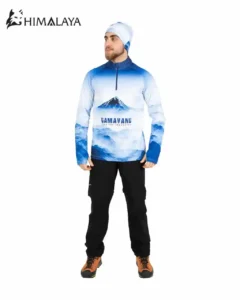 بلوز میکرو نیم زیپ کوهنوردی هیمالیا طرح دماوند CM93