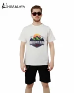 تیشرت پنبه CM21 طرح MOUNTAIN