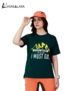 تیشرت پنبه CM21 طرح MOUNTAINS I MUST GO