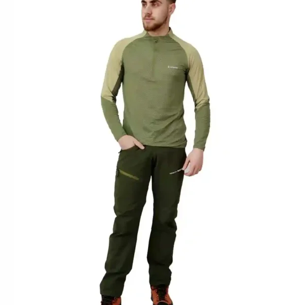 بلوز نیم زیپ دو رنگ مردانه