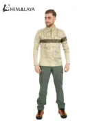 بلوز نیم‌زیپ توپوگرافی CM125 هیمالیا