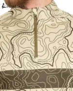 بلوز نیم‌زیپ توپوگرافی CM125 هیمالیا