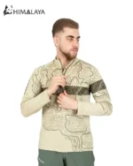 بلوز نیم‌زیپ توپوگرافی CM125 هیمالیا