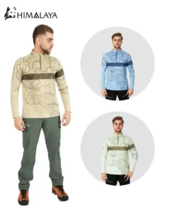 بلوز نیم‌زیپ توپوگرافی CM125 هیمالیا