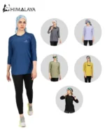 تیشرت ورزشی آستین سه ربع زنانه CW35 هیمالیا