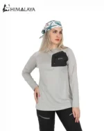 بلوز ورزشی نیم زیپ زنانه CW34