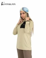 بلوز ورزشی نیم زیپ زنانه CW34 هیمالیا