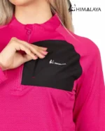 بلوز ورزشی نیم زیپ زنانه CW34