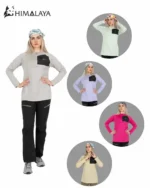 بلوز ورزشی نیم زیپ زنانه CW34 هیمالیا