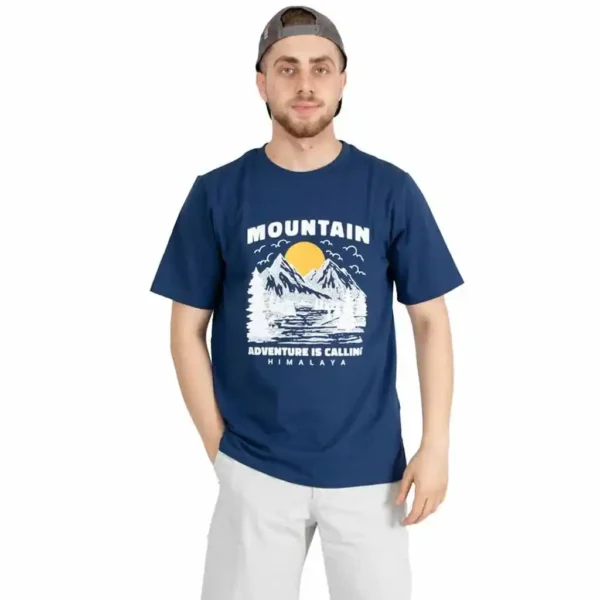 تیشرت پنبه سرمه ای