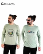 تیشرت پنبه آستین بلند سبز CM96 هیمالیا