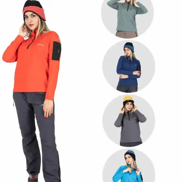 نیم زیپ دخترانه جیب رو بازو CW40