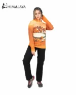 بلوز نیم زیپ میکرو هیمالیا طرح سبلان CM93