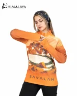 بلوز نیم زیپ میکرو هیمالیا طرح سبلان CM93