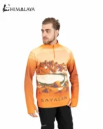 بلوز نیم زیپ میکرو هیمالیا طرح سبلان CM93