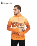 بلوز نیم زیپ میکرو هیمالیا طرح سبلان CM93