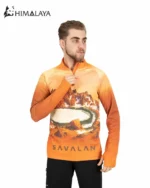 بلوز نیم زیپ میکرو هیمالیا طرح سبلان CM93