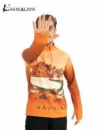 بلوز نیم زیپ میکرو هیمالیا طرح سبلان CM93