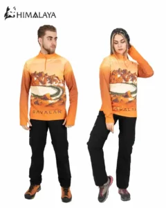 بلوز نیم زیپ میکرو هیمالیا طرح سبلان CM93