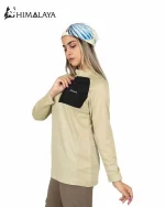 بلوز ورزشی نیم زیپ زنانه CW34