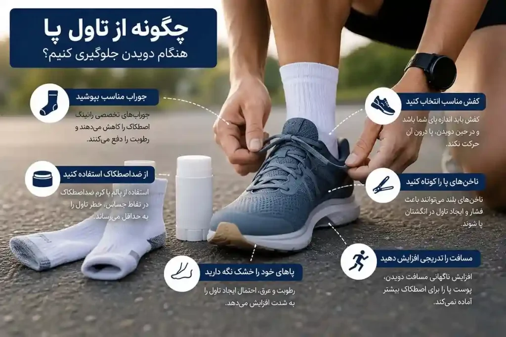 چگونه از تاول پا هنگام دویدن جلوگیری کنیم؟