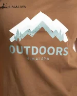 تیشرت زنانه پنبه لاکرا HIMALAYA مدل CW47 زیتونی